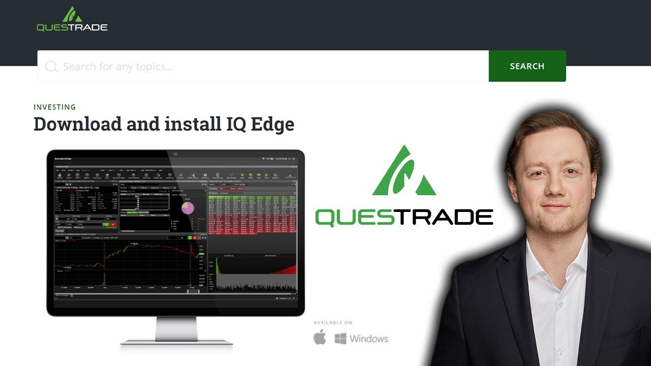 How to download and setup Questrade IQ EDGE