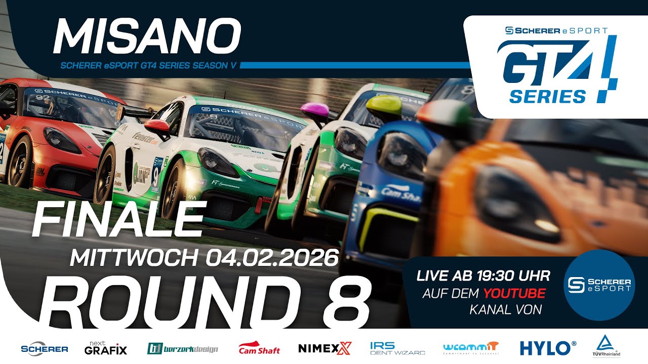 SCHERER eSPORT GT4 Series - Gran Ruta del Corsa - Rennen 8