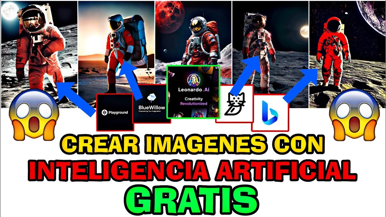 COMO CREAR IMAGENES CON IA🔥 Las 5 Mejores PAGINAS [100% GRATIS] Tutorial de Inteligencia Artificial