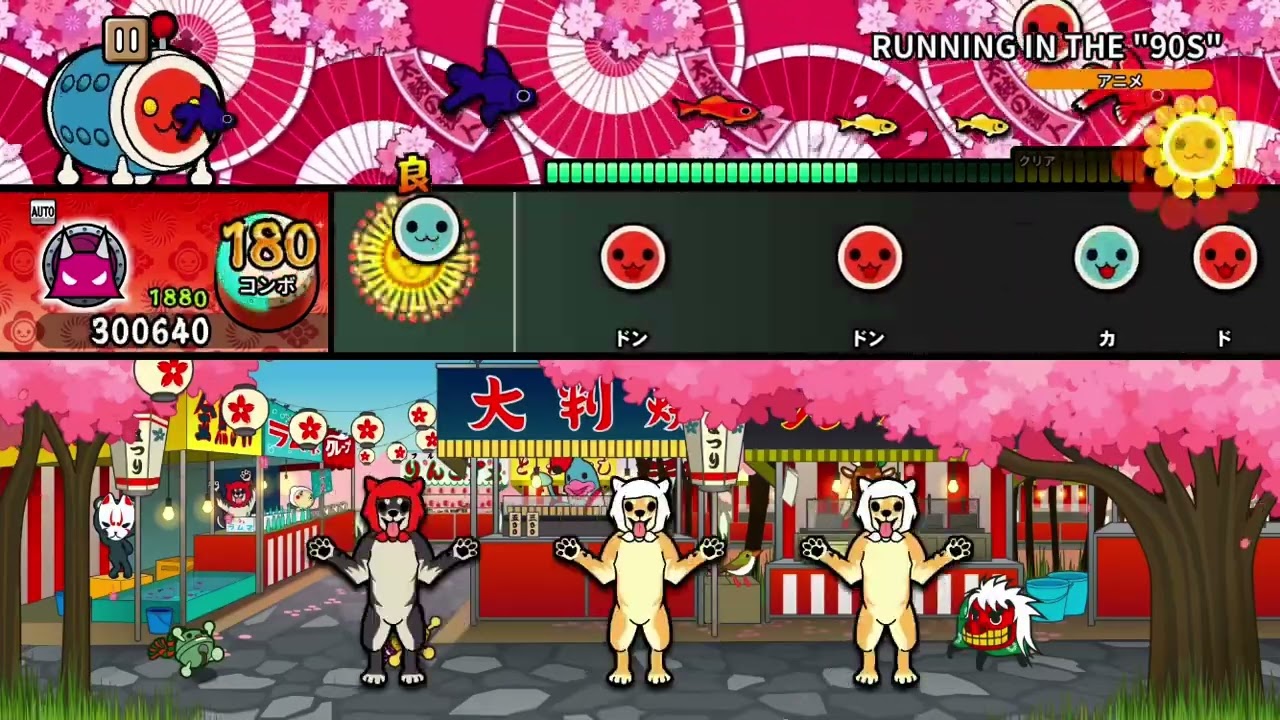 [Taiko no Tatsujin PTB] БЕГ В «90-Х» Авто