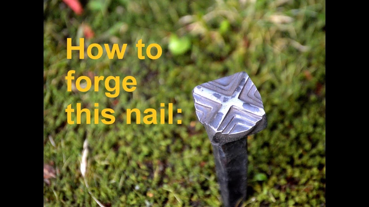 How to forge decorative nail head.