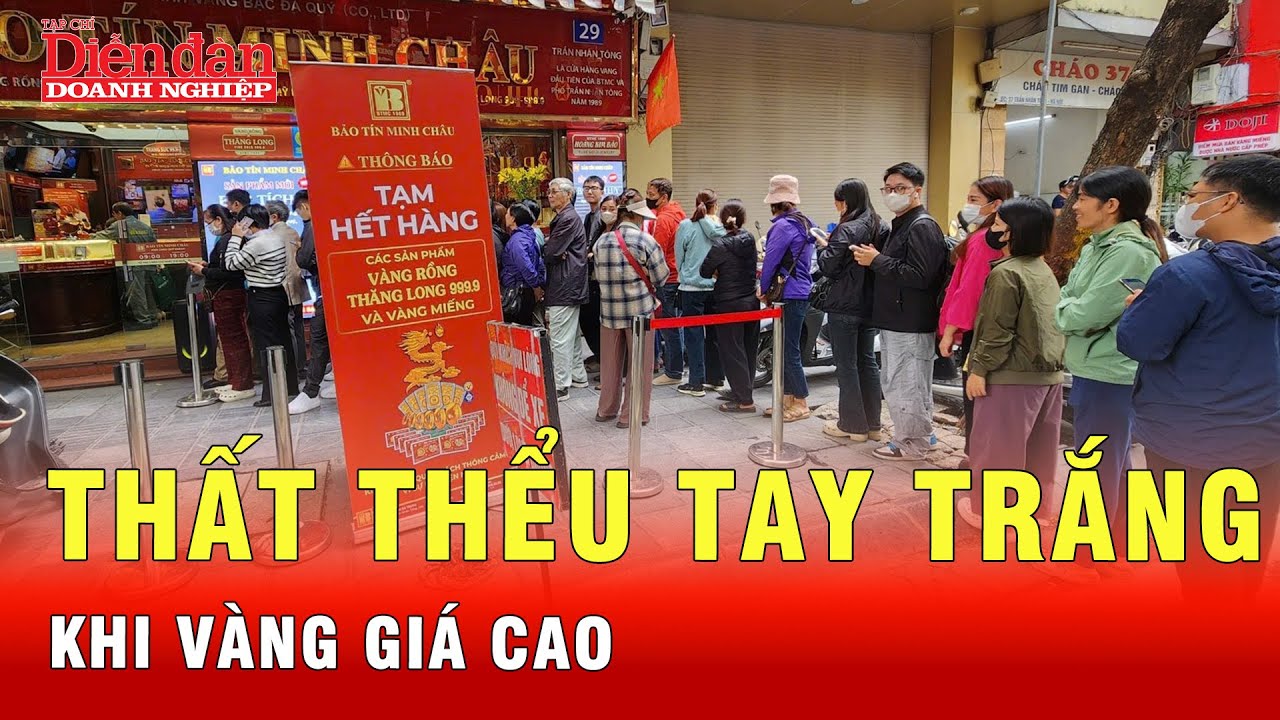 Thương cảnh nhiều người không mua được vàng vì cửa hàng giới hạn | Tin tức 24h