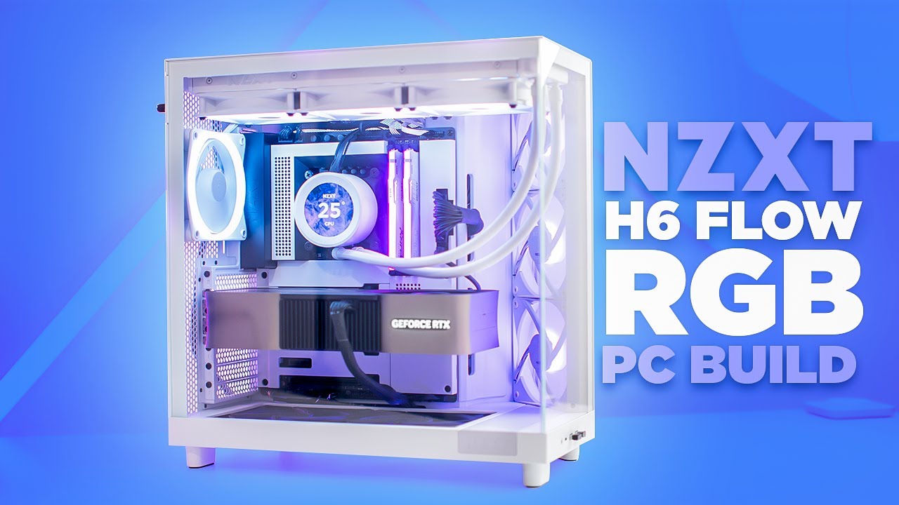 NZXT H6 Flow RGB Gaming PC Build i7 14700K RTX 4080