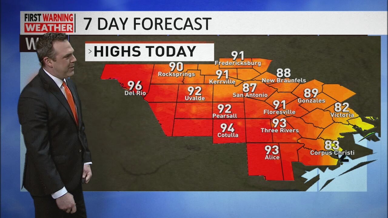 Record heat possible Thursday before a slight cool-down Friday