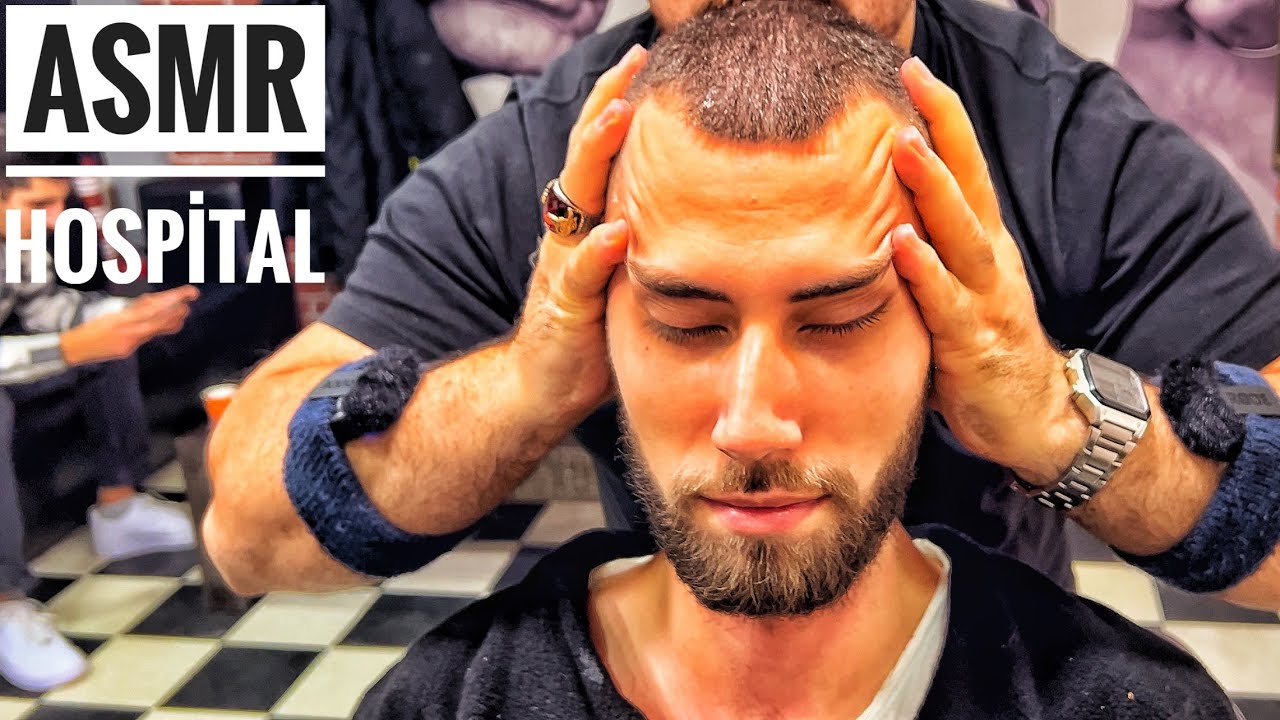 MASSAGE SESSİON AT ASMR SLEEP HOSPİTAL • PUT ON YOUR HEADPHONES AND SLEEP • TURKİSH BARBER MASSAGE
