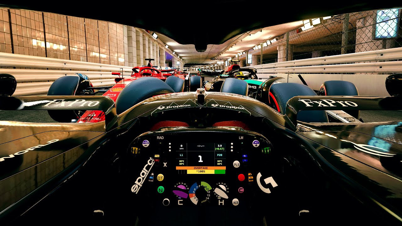 SURVIVE MONACO...BACKWARDS...in COCKPIT CAM - F1 Extreme Damage Mod