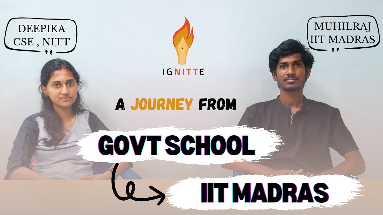 IIT Madras Journey of a Govt. School Student 🚀 | Must-Watch Success Story