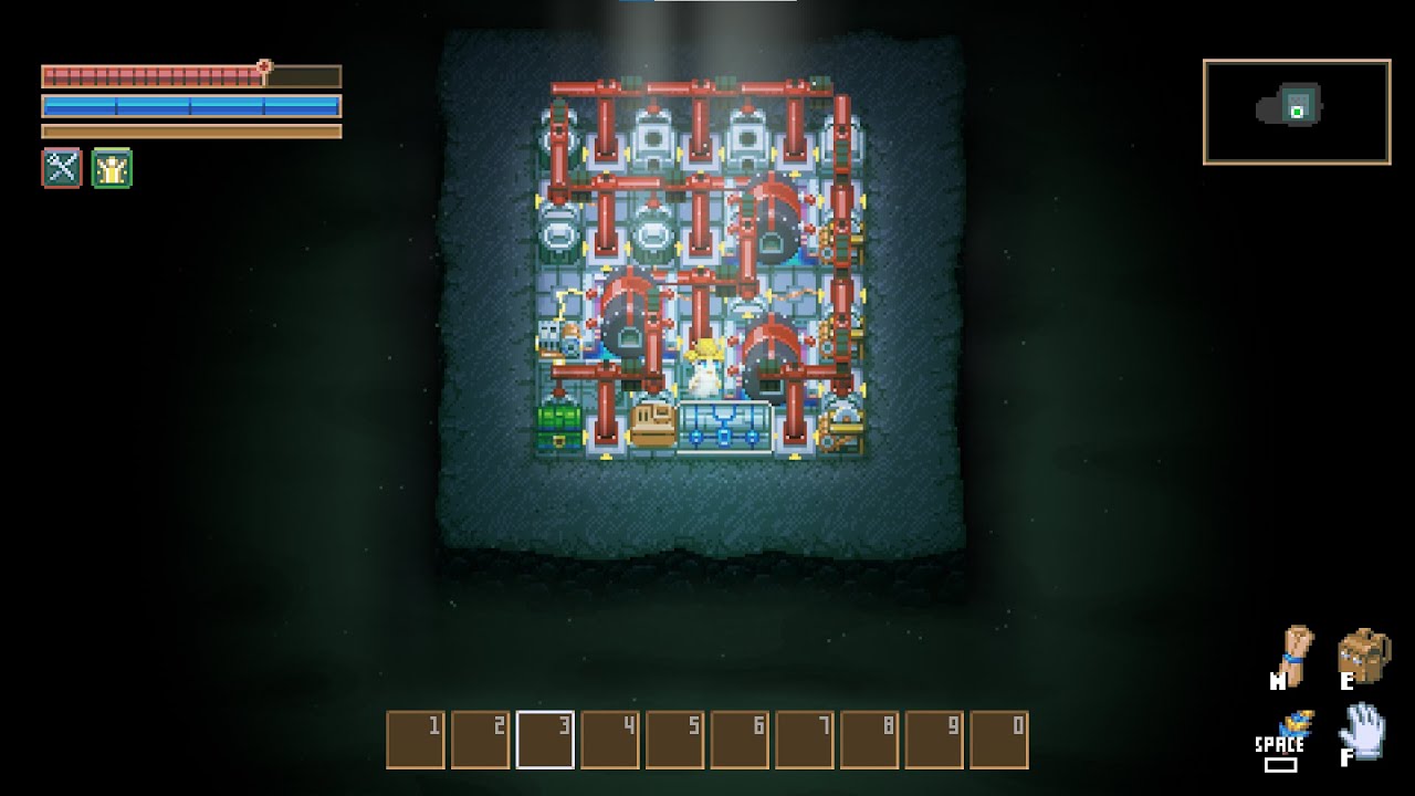 Core Keeper compact auto smelter and auto table saw