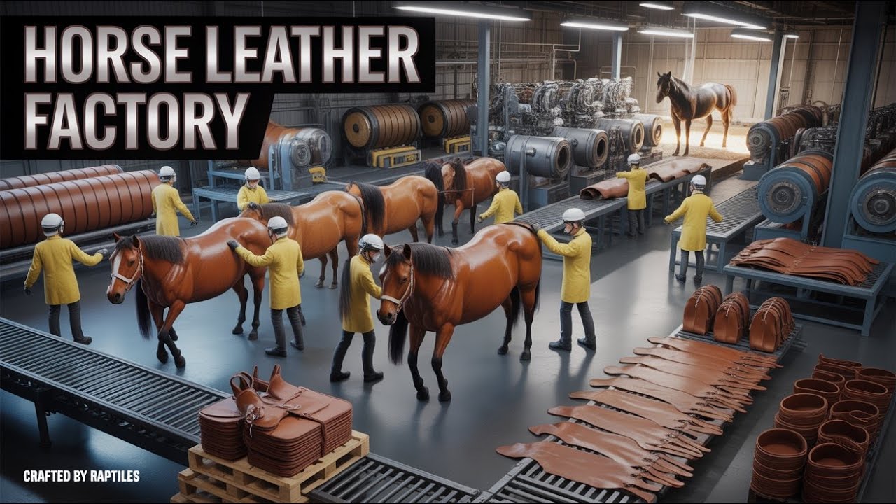 Inside a Million-Dollar Horse Leather Factory | From Raw Hides to Luxury Bags & Shoes