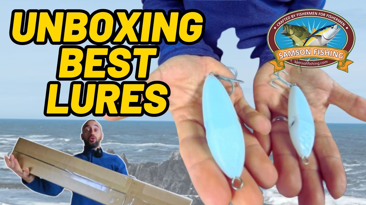 🔥 فتح صندوق أقوى معدات صيد الأسماك الكبيرة من Unboxing Samson Lures | طعوم احترافية للرمي البعيد! 🎣