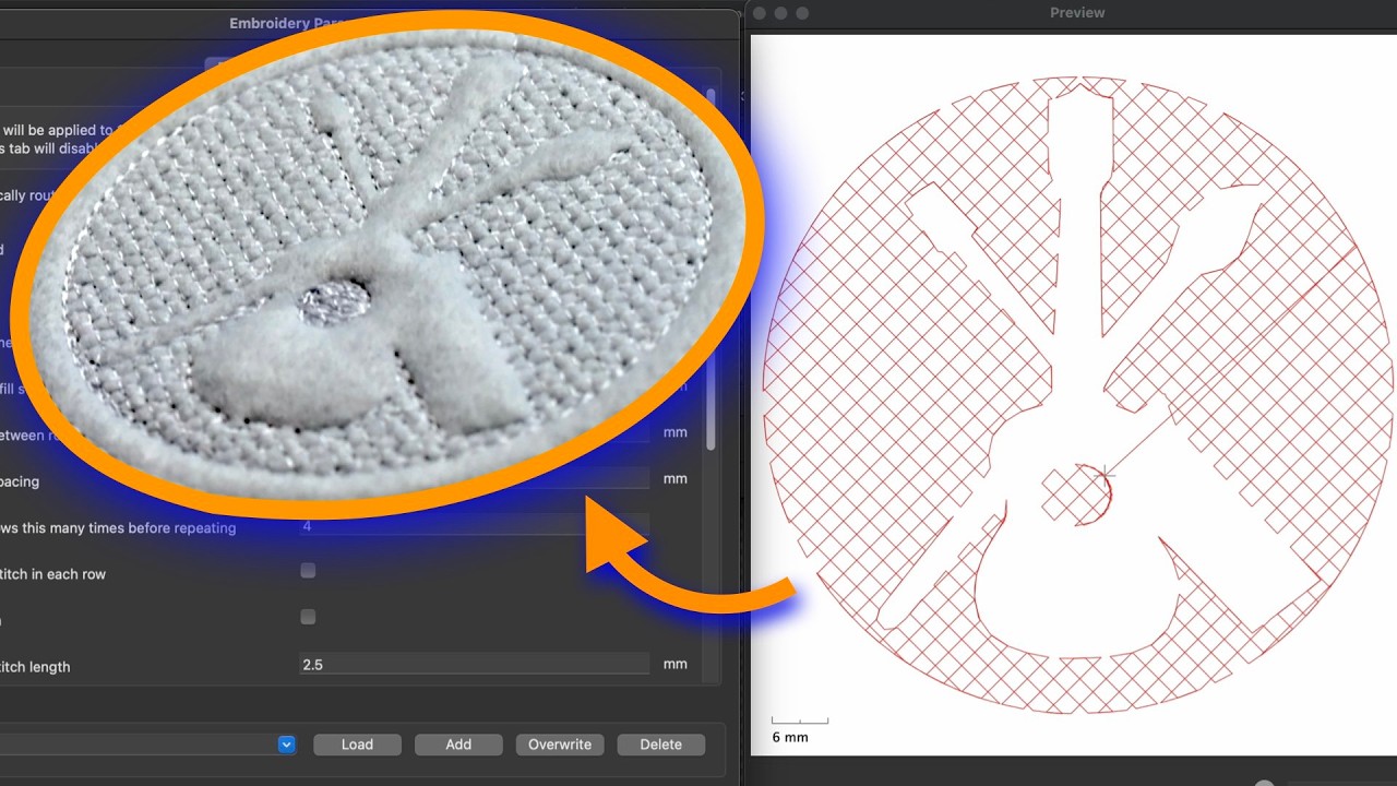 2 ПРОСТЫХ МЕТОДА ДИЗАЙНА 3D-ВЫШИВКИ | Нокдаун-стежок и трапунто с использованием чернил/стежка