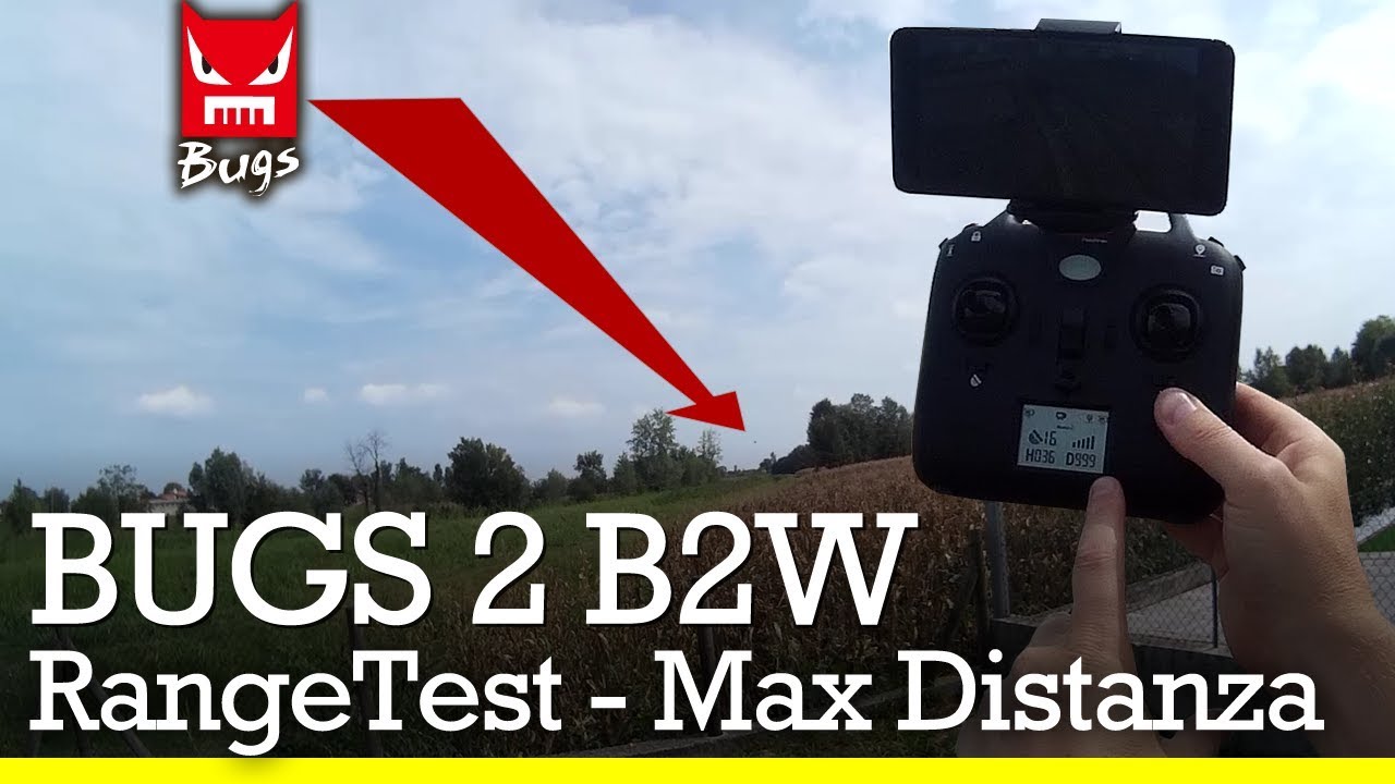 MJX RC BUGS 2 B2W - Quanto lontano va?  (parte3)