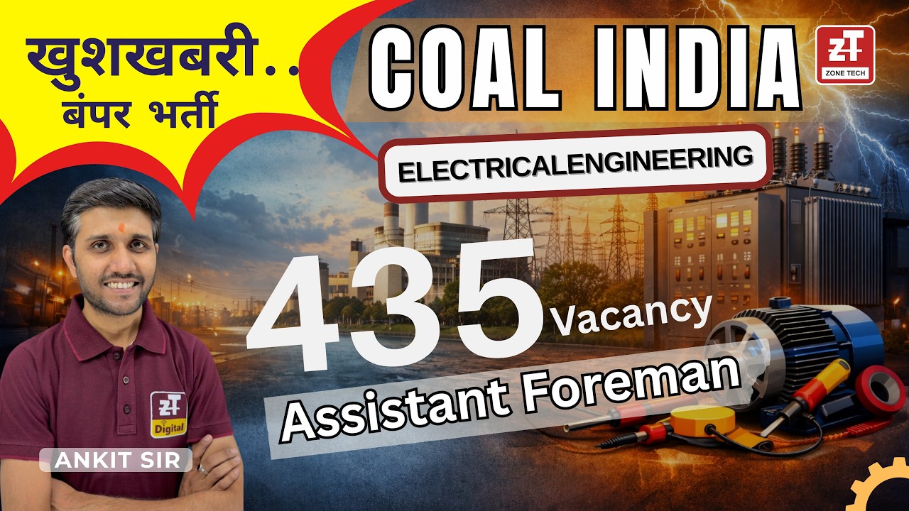 SECL Assistant Foreman II Electrical 2026 Notification Full Details || ZONETECH