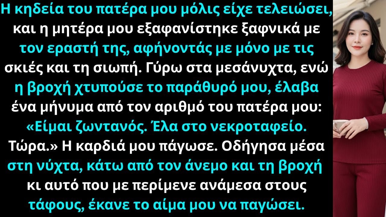 Στην κηδεία του πατέρα μου, η μητέρα μου ταξίδευε εκείνο το βράδυ με τον εραστή της κρυφά...