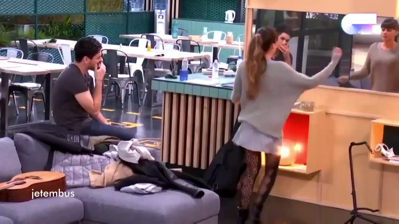 Cepeda y Aitana momentos antes de la Gala 5. OT2017