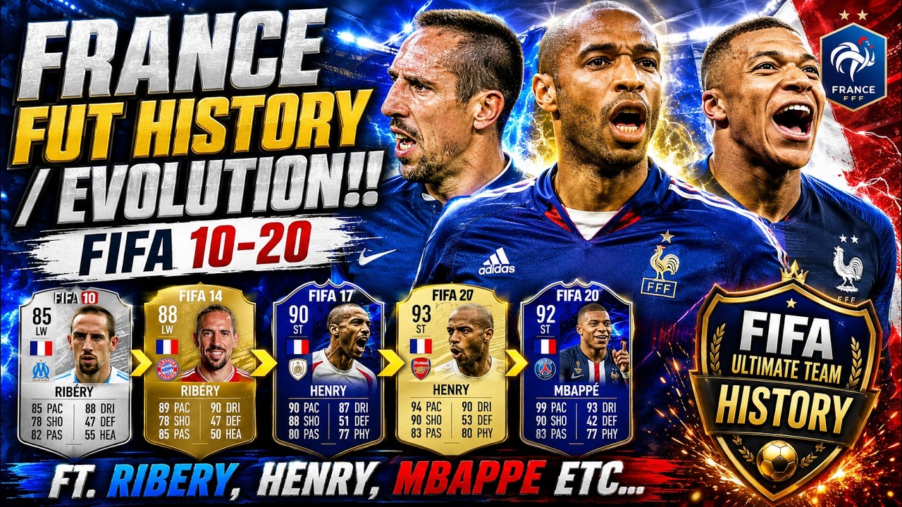 FRANCE FIFA ULTIMATE TEAM HISTORY/EVOLUTION!! FT. RIBERY, HENRY, MBAPPE ETC... (FIFA 10-20)