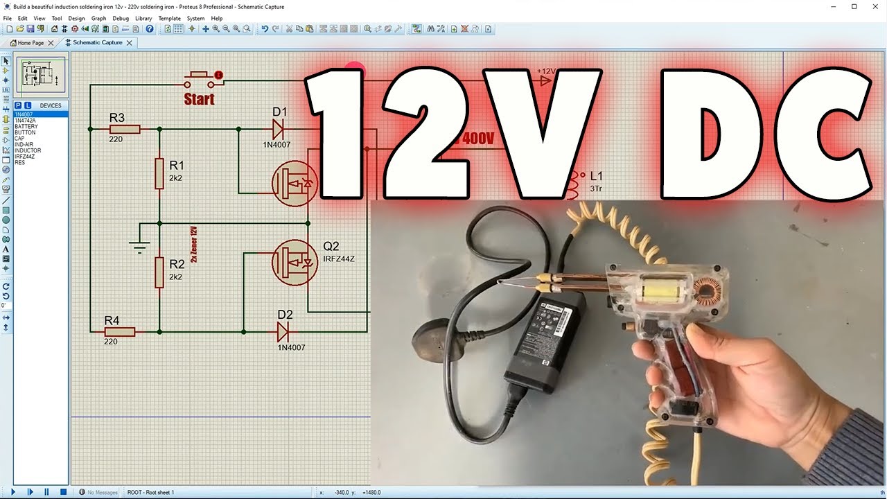 Comment Concevoir un Fer à Souder 12V DC qui Fonctionne par induction