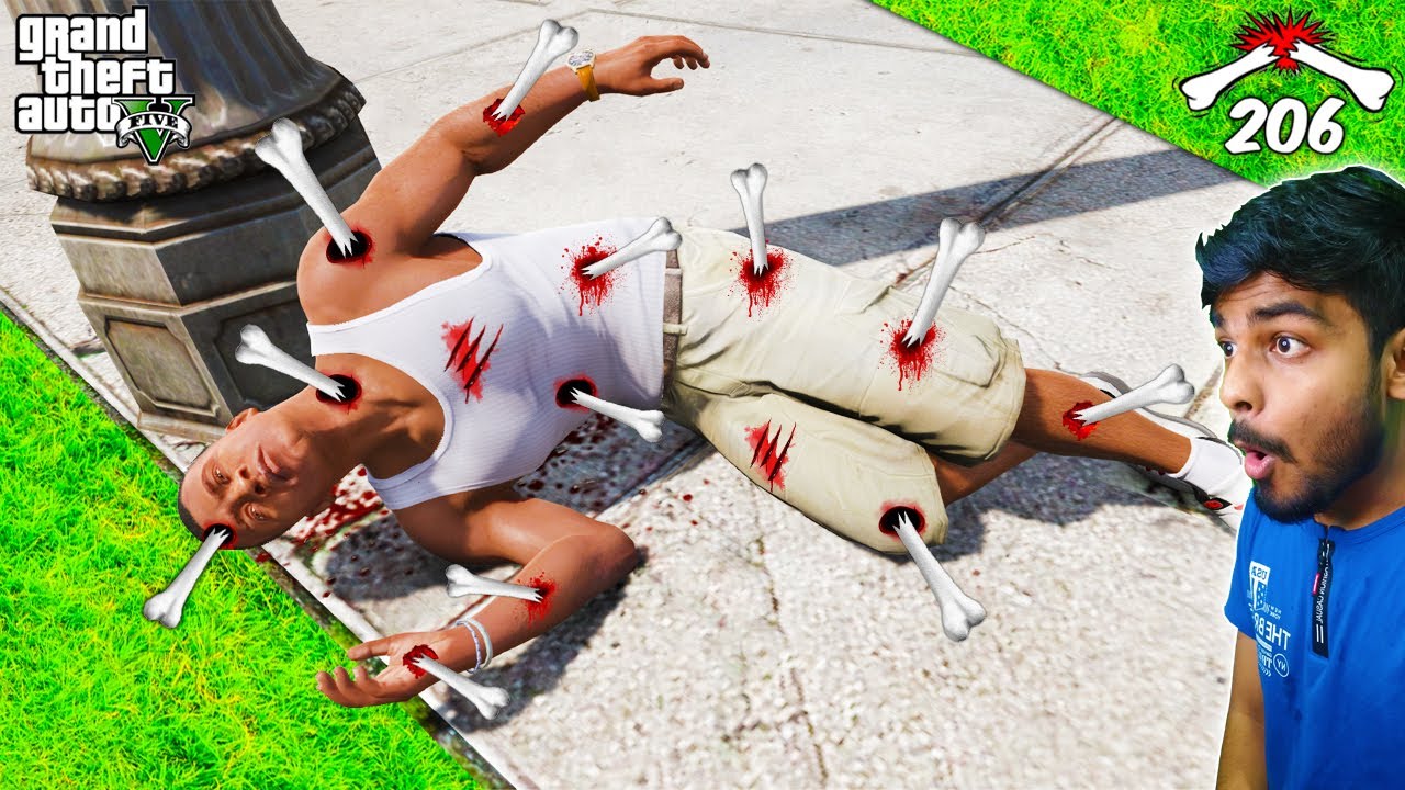I Broke FRANKLIN'S 206 BONES in GTA 5😱100% Fun😂Gta 5 tamil | GTA V Bone Break Mod | Gta tamilan