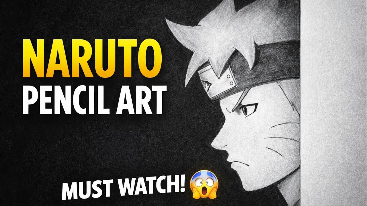 Naruto Pencil Sketch Side View 😍 | Anime Drawing That Will Blow Your Mind