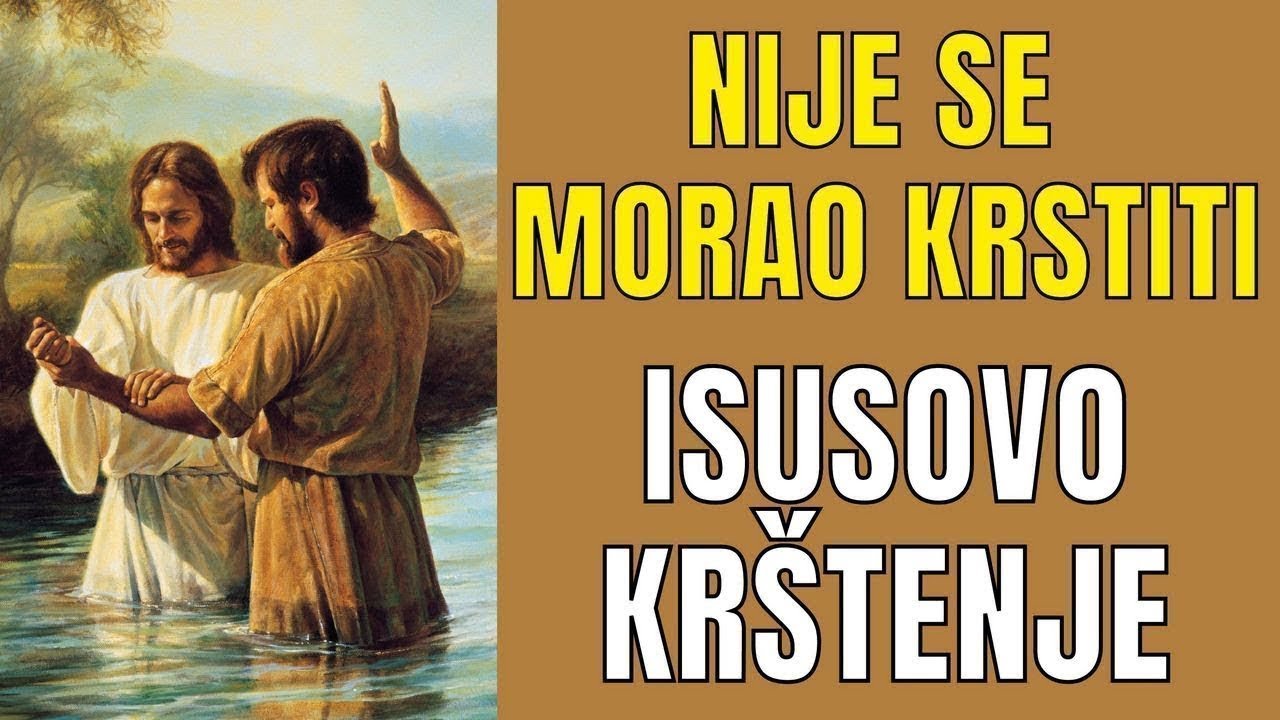 SVECI NE TREBAJU KRŠTENJE - IPAK, JEDAN SE KRSTIO