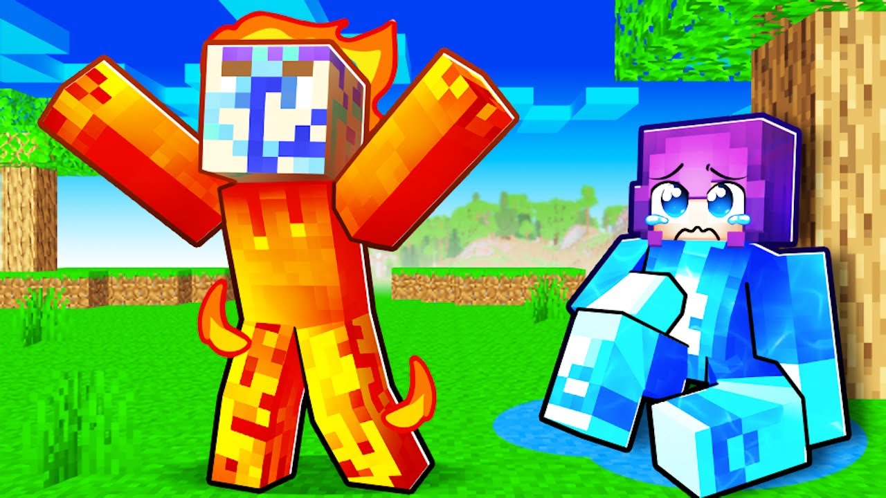 Playing Minecraft as a PROTECTIVE Elemental!