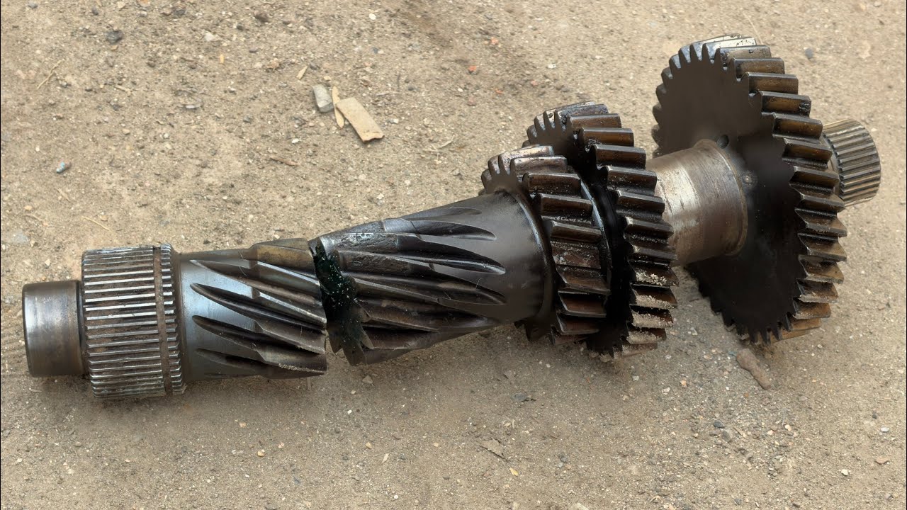 Heavy Gear Shaft Repair in Workshop | From Worn Teeth to Perfect Mesh