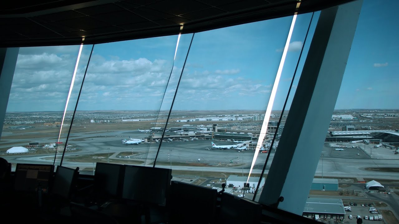 Calgary International Airport - Inside the ATC Tower ᴴᴰ