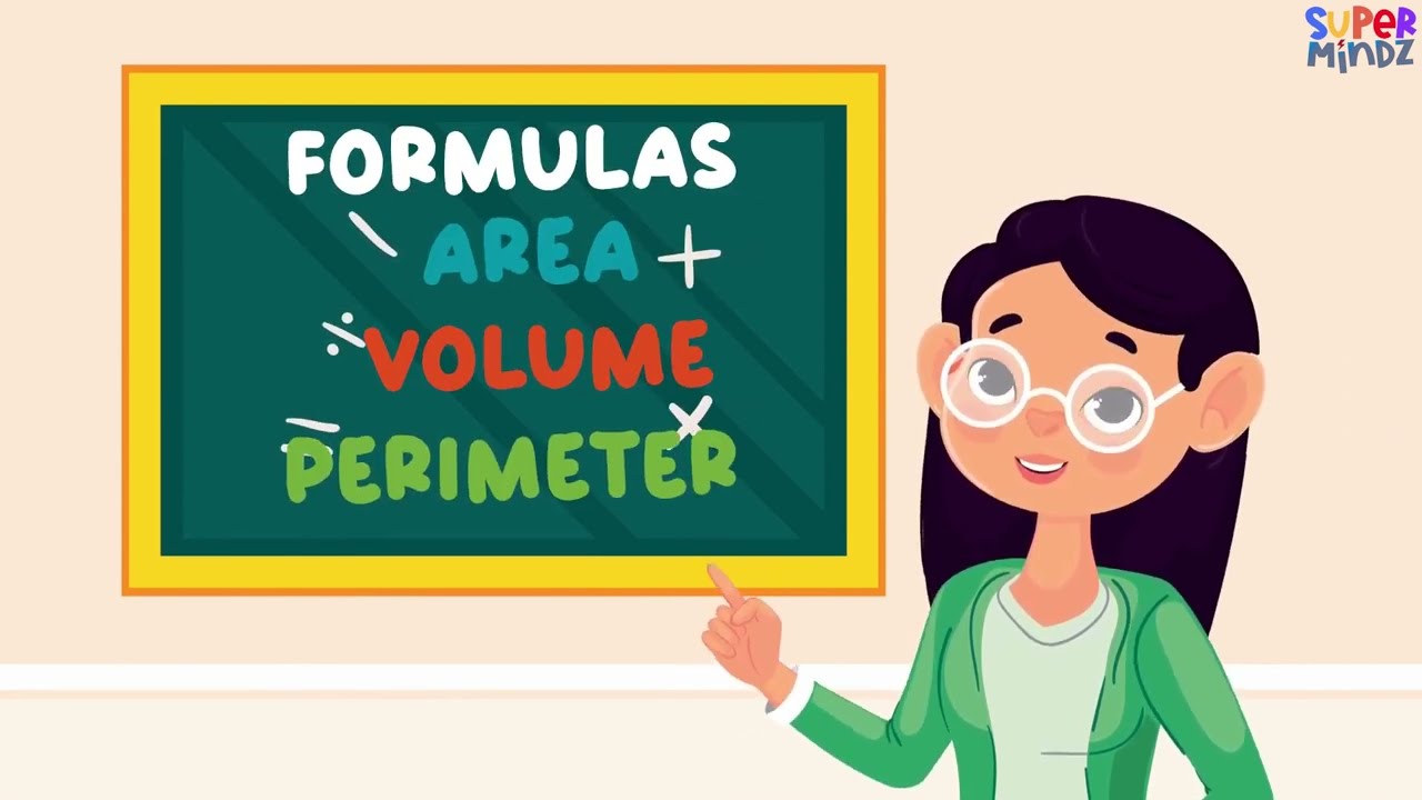 FORMULAS | Area, Perimeter, Volume | Learn Maths for Kids | SuperMindz