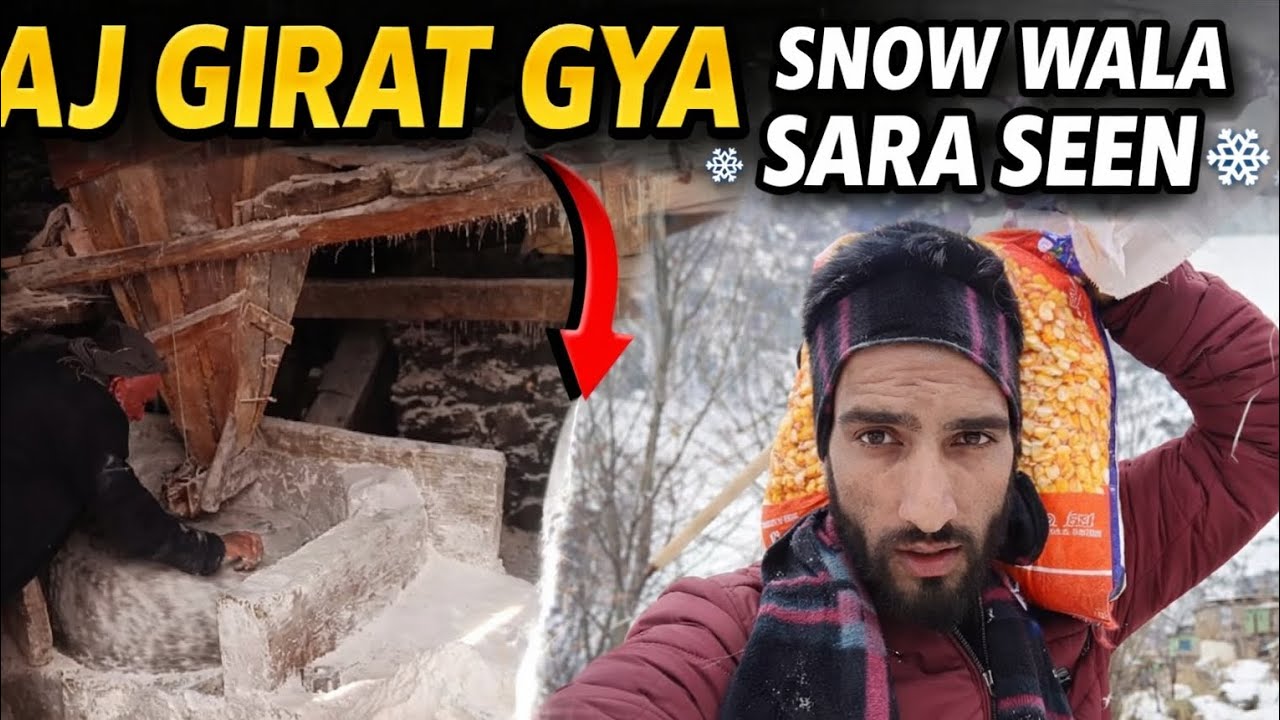 Gaon Ki Zindagi Aur Purani Chakki Ka Scene Girat Baraf ❄️ | Gaon Ki Zindagi, Chakki, 