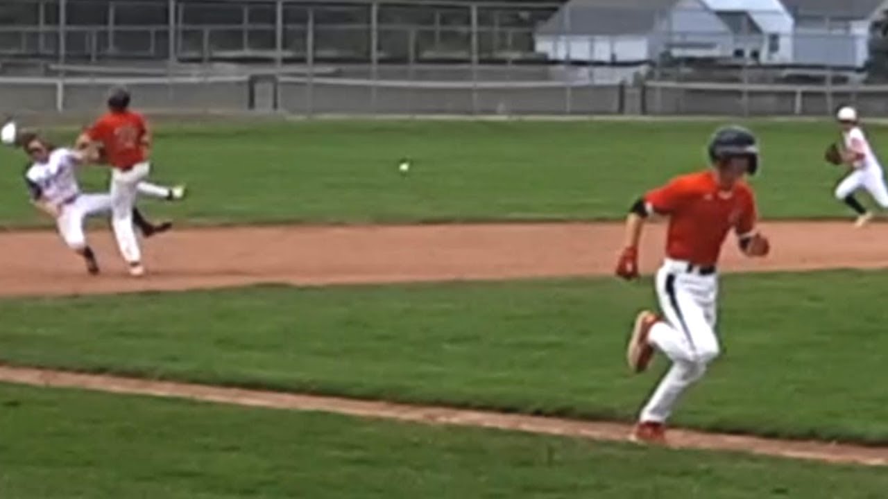 Runner interference - double play.