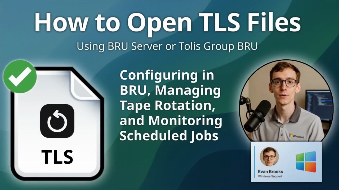 Файлы TLS: Руководство по планированию ленточных библиотек BRU Backup