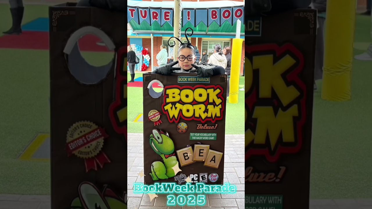 BOOKWEEK BOOKWORM PARADE #shorts #bookweek