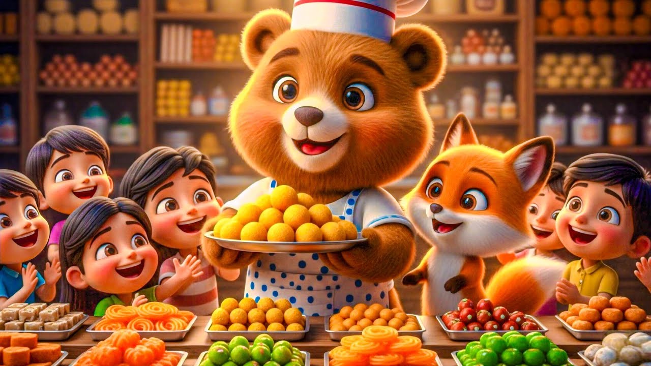 Bhalu Mithaiwala 🐻🍬 | Mehnat Aur Daya Ki Pyari Kahani | 3D Cartoon Moral Story for Kids