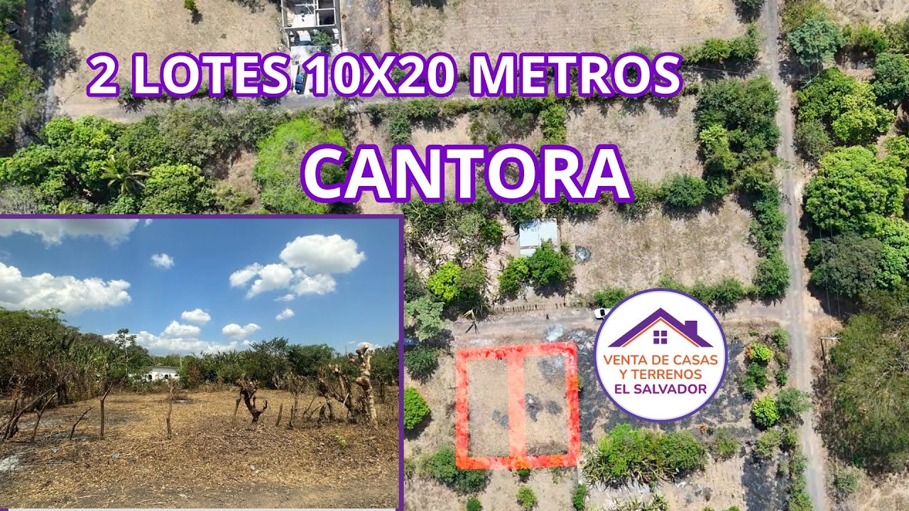 Se Venden 2 Lotes cerca de Calle Al Delirio | Cantora | San Miguel | $16,500 | Tel. +503 7299-8557