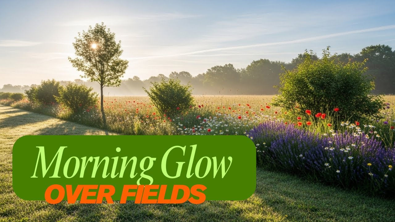 Morning Glow Over Open Fields