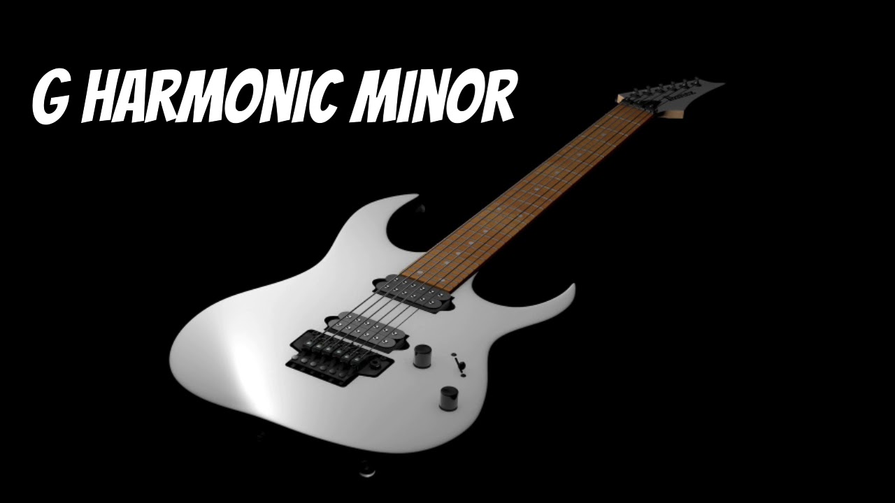Exotic hard rock backing track in G Harmonic Minor