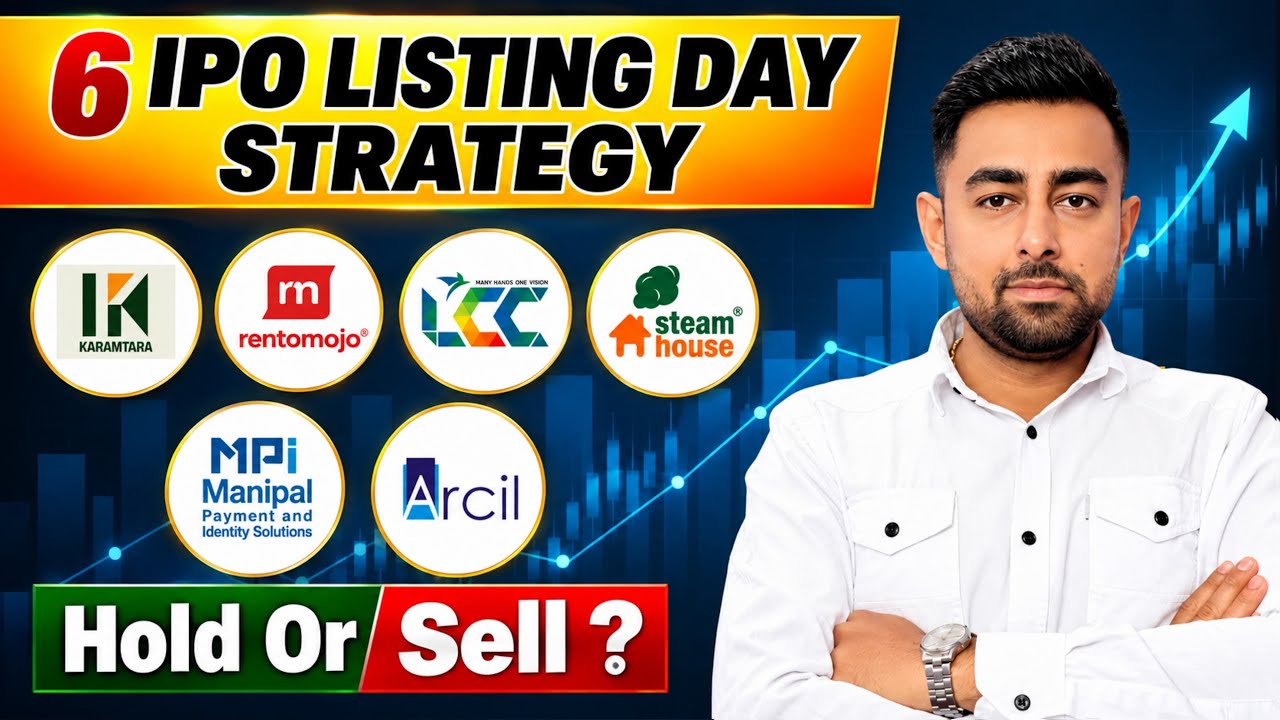 Rentomojo IPO Listing Strategy | Arcil IPO | Karamtara IPO | LCC IPO | Steam House IPO | Manipal IPO