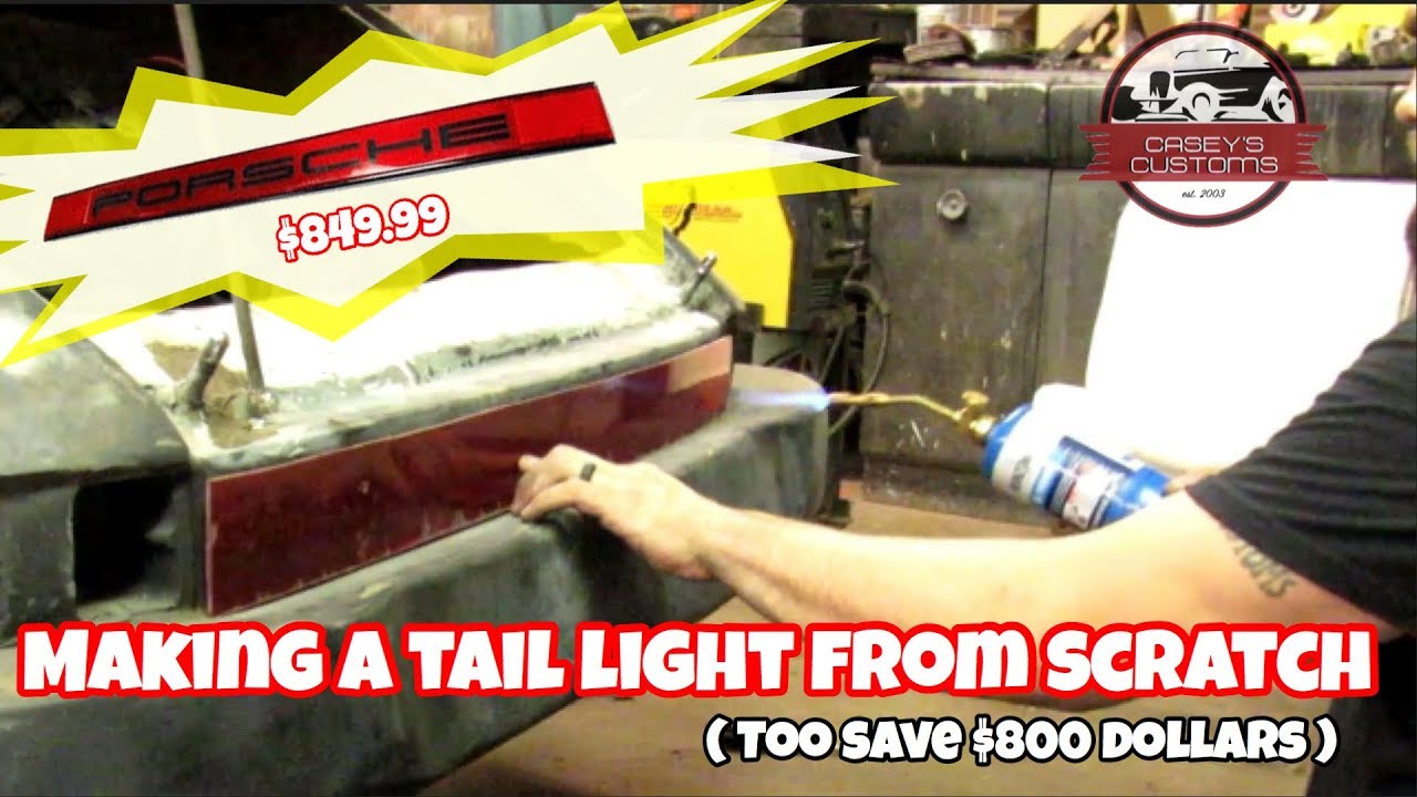 HOW TO MAKE A TAILLIGHT LENS FROM SCRATCH! SAVING MONEY ON PORSCHE PARTS