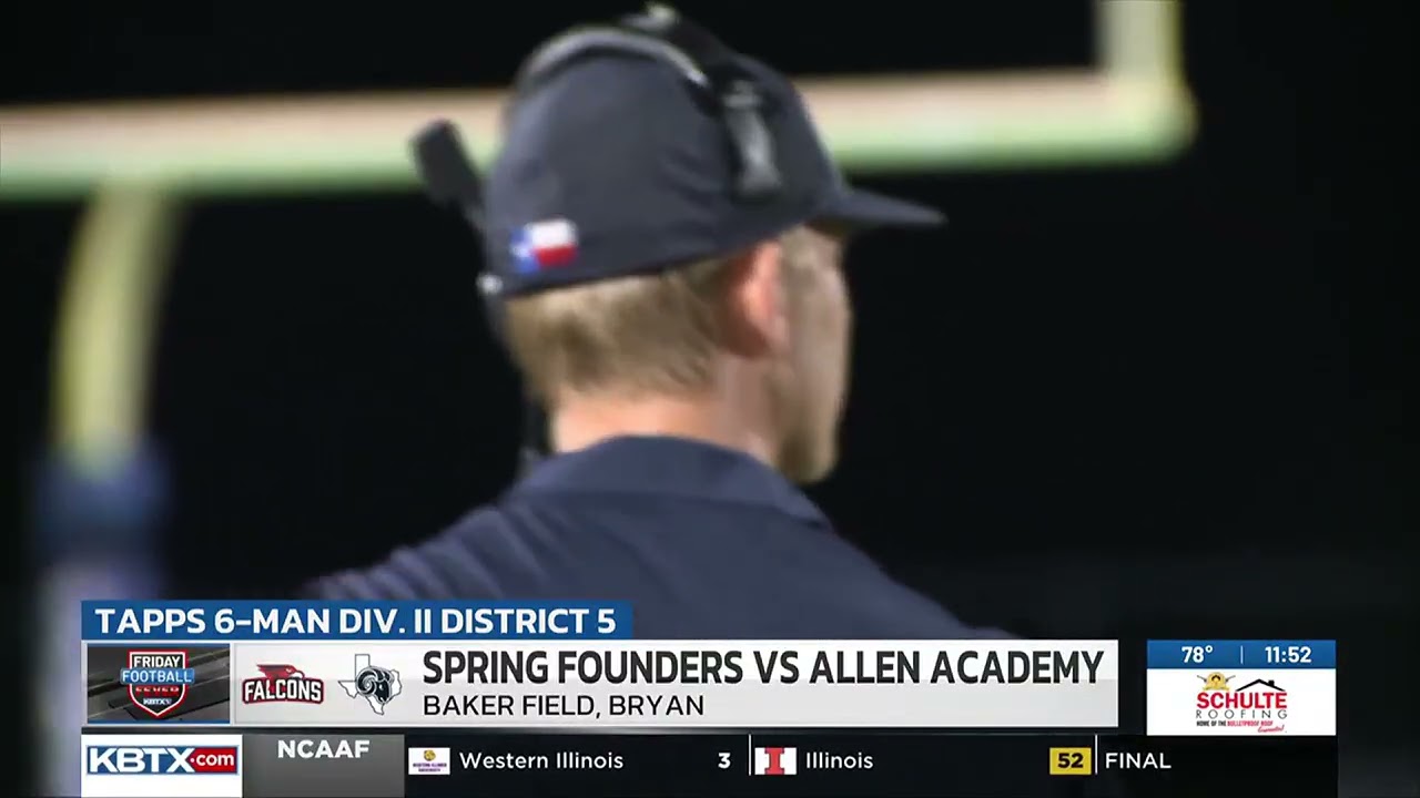 Allen Academy drops 2025 opener to Spring Founders 52-6