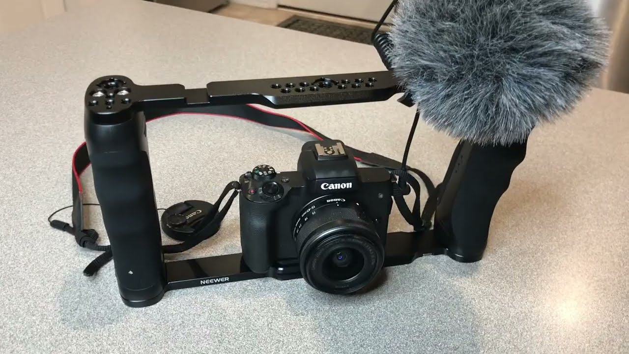 NEEWER Video Camera Cage Review | Rig with Arca Type Base, Dual Grips Camera Stabilizer