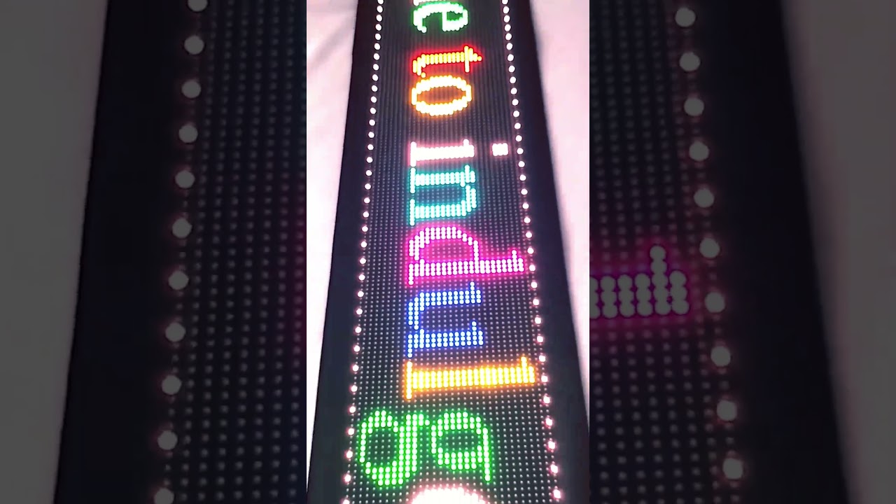 Flexible LED App Programmable Text Animation Scrolling Light Led Display Flexible Led Signs for car