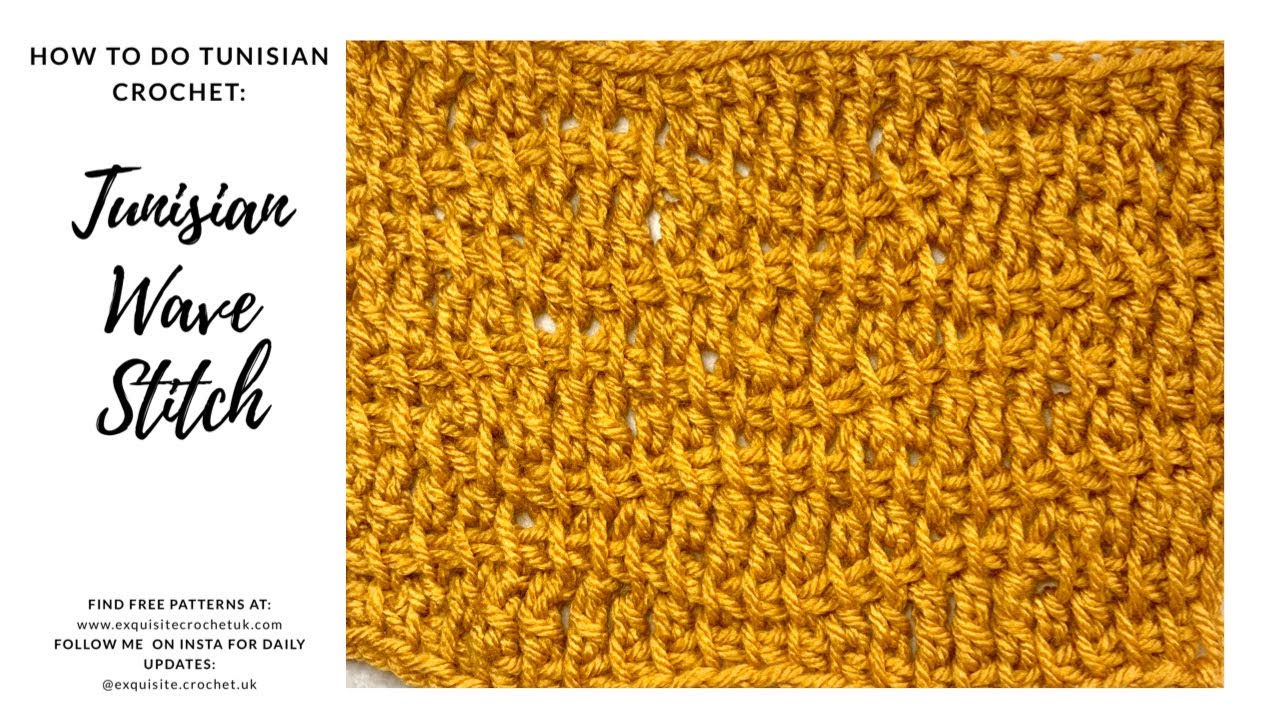 Tunisian Crochet 101: Tunisian Wave Stitch