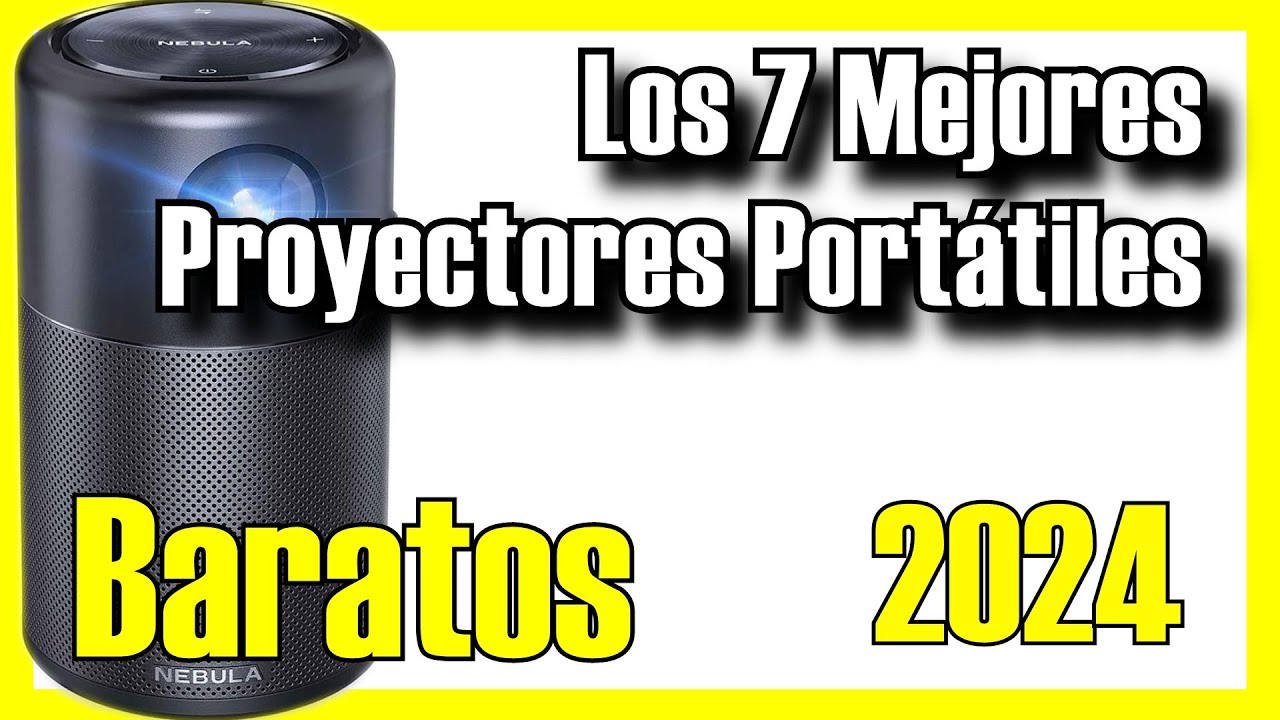 🎥🔥 Los 7 MEJORES Proyectores Portátiles BARATOS de Amazon [2024]✅[Calidad/Precio] Bluetooth 4K