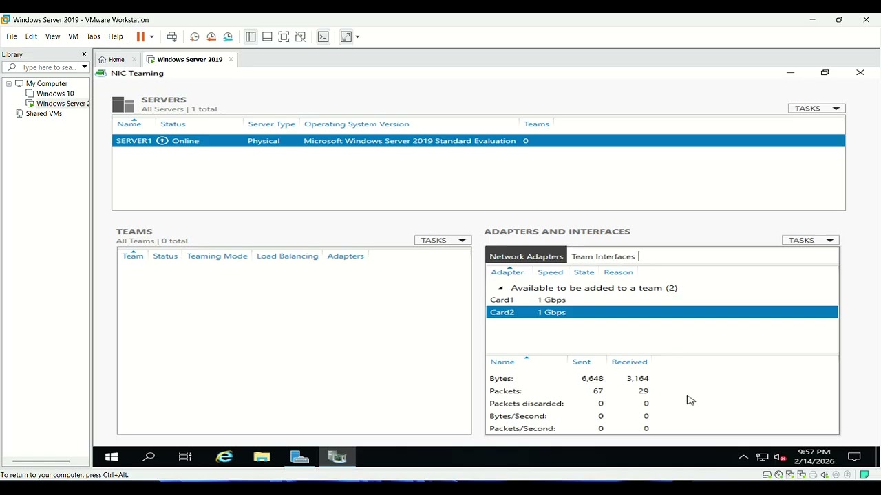 NIC trong winserver 2019