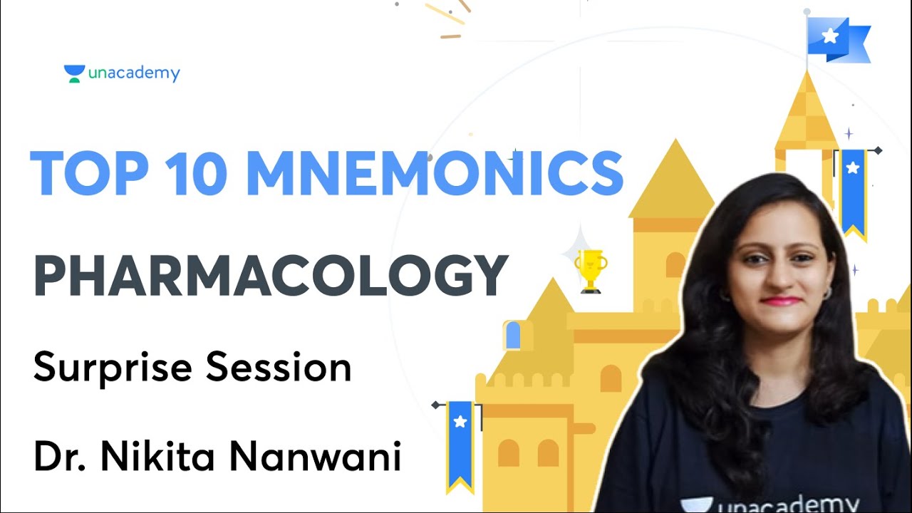 Surprise Session - Top 10 mnemonics - Pharmacology | Dr. Nikita Nanwani