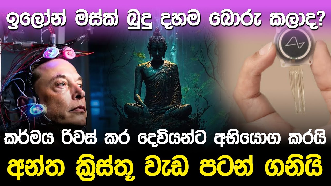 ඉලෝන් මස්ක් බුදු දහම බොරු කලාද? | Elon Musk Neuralink News |