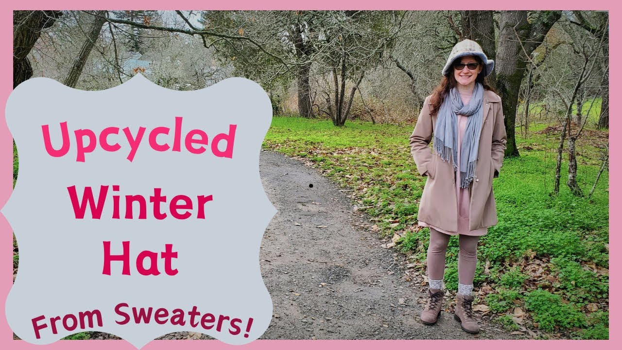 DIY Hat from Old Sweaters! (cozy upcycle project)