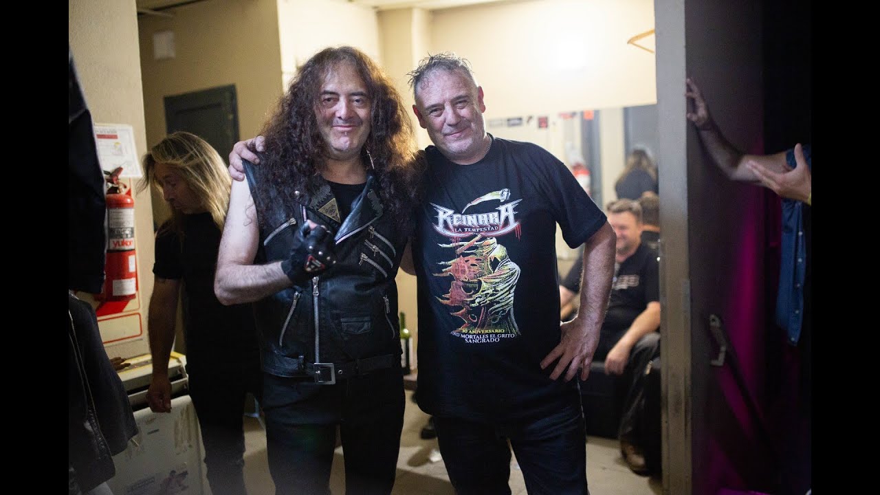 Ricardo Iorio visitando a sus amigos de Reinará la Tempestad.