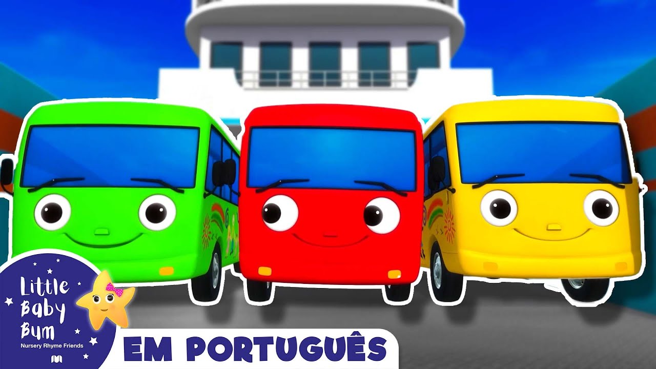 Dez Pequenos Ônibus - Parte 3 | Canções para crianças | Little Baby Bum em Português