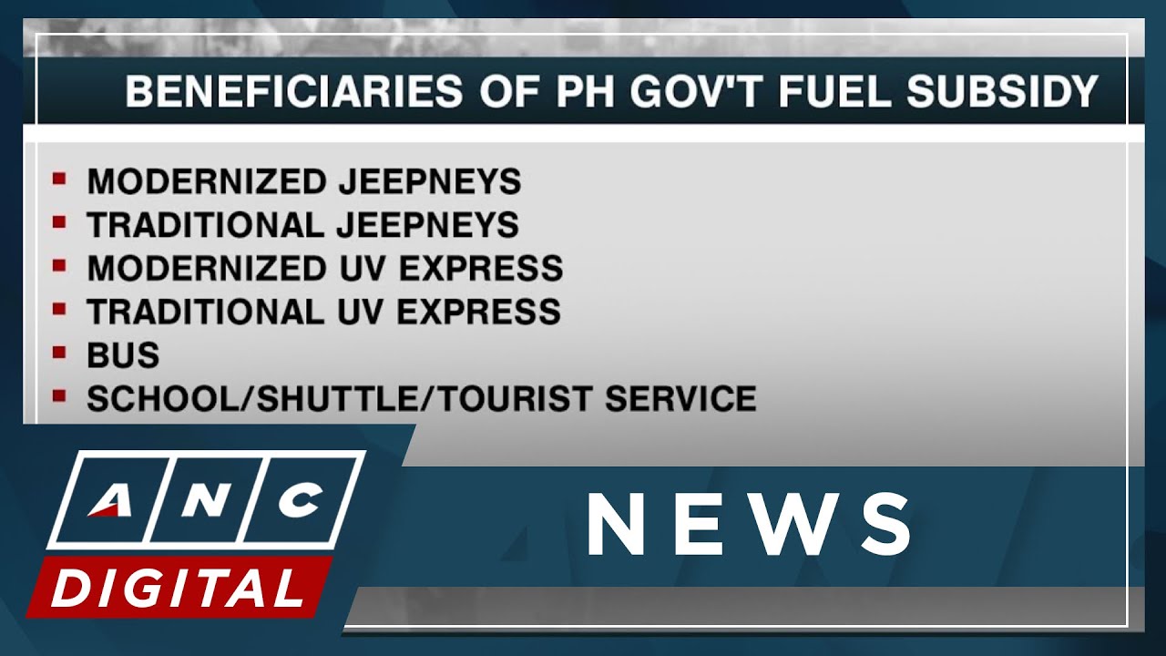 1.3-M PUV drivers, operators to receive fuel subsidy from PH gov't | ANC
